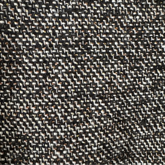 Dana Buchman Jewel Embellished Gold Metallic Tweed Jacket Size 12 - Picture 6 of 11